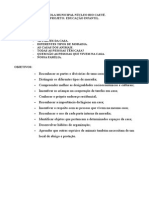 Projeto - Minha Casa - 4º Bimestre Educação Infantil