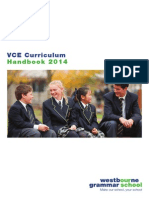 2014 Vce Curriculum Handbook