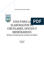 Guia para La Elaboracion de Circulares Oficios y Memorandos