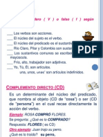 Complementos en El Predicado