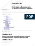 Digital Signal Processing FAQs