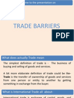 Trade Barriers - Economics