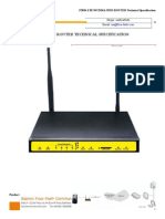 f3834 Lte&Wcdma Wifi Router Specification