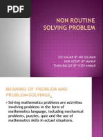 Non Routine Solving Problem