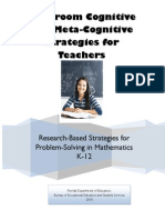 Classroom Cognitive and Metacognitive Strategies For Teachers - Revised - SR - 09.08.10