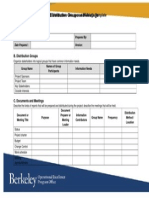 Project Distribution Groups and Meetings Template