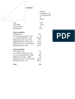 Knitting Production Calculation Details Required