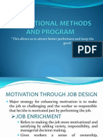 Motivational Methods and Program