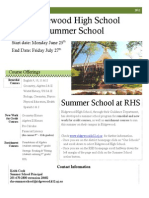 Ridgewood 2012 SummerSchool Brochure