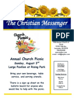 The Christian Messenger: Annual Church Picnic