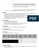 North Spencer Before and After School Program Information