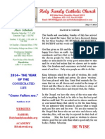 HFC July 27 2014 Bulletin 2