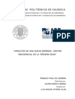 TFC. Creación de Una Nueva Empresa. Centro Residencial de La Tercera Edad