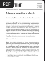 Anete Abramowicz - A Diferença e A Diversidade Na Educação