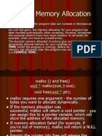 Dynamic Memory Allocation: TIME (Whilst The Program Is Running) - Before For The Programs