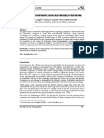 Research On Corporate Social Responsibility Reporting: Camelia I. Lungu, Chiraţa Caraiani and Cornelia Dascălu