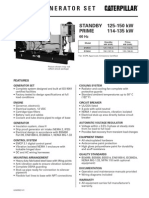 Caterpillar D125-6 Spec Sheet Open