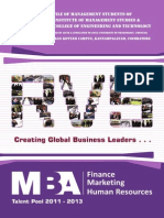 Finance Marketing Human Resources: Creating Global Business Leaders - .