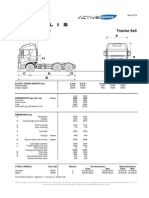 AS 440S48 TZ/P HM Tractor 6x4: Plated / Design Weights (KG.) G.V.W. G.C.W. 1st Axle 2nd Axle 3rd Axle