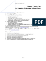 Chapter Twenty-One Managing Liquidity Risk On The Balance Sheet