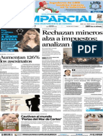 Periódico El Imparcial Página 1, 19 de Diciembre de 2012 Sección General. Primera Plana.