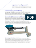 Qué Es La Balanza Granataria o Bascula Granataria