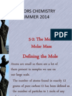 5-2 The Mole Molar Mass Slides