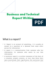 Business and Technical Report Writing