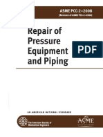 ASME PCC-2 - 2008 Repair of Pressure Equipment and Piping