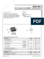 30V N-Channel Trench MOSFET: 30V, 50A, 8.5m : DS D GS DS (ON) GS GS