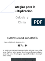 Estrategias para La Multiplicación