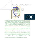 Envio de Señal Video VGA Por Cable Ethernet CAT