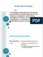 Psicología Institucional