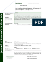 Studies On Homosporous Ferns From Kashmir Himalayas - I Taxonomy of Ophioglossum Vulgatum (Ophioglossaceae)