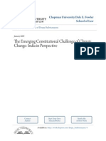 The Emerging Constitutional Challenge of Climate Change: India in Perspective