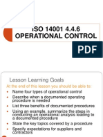 Operational Control Procedure