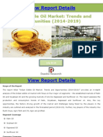 Indian Edible Oil Market: Trends and Opportunities (2014-2019) - New Report by Daedal Research