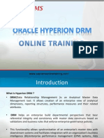 Hyperion DRM Online Training - Oracle Hyperion DRM Online Training - Hyperion DRM Online Course