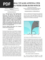 Antipodal Vivaldi Antenna Uwb Antenna With 5.5Ghz Band-Notch Characteristics