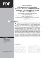 Mechanical & Rheo of NBR-PVC