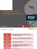 Curso Implementador Lider ISO 22301