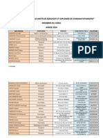 Therapeutes Formes en Chromatotherapie 2014