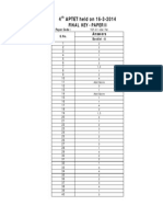 Aptet Final Key-2014 (Telugu-A Code)