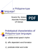 What Is A Philippine-Type Language