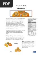 Fruit of The Month PERSIMMONS!