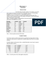 Electronics 1: Electrical Units