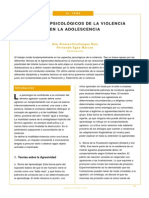 Aspectos Psicológicos de La Violencia en La Adolescencia