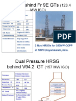 Hrsgs Behind FR 9E GTS: (123.4 MW Iso)