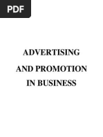 Advertising and Promotion in Business