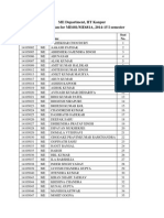 ME681&ME681A Seating Plan - 2014-15I